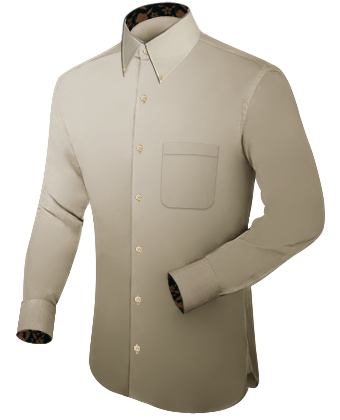 Chemises Polyester Homme with Button Down