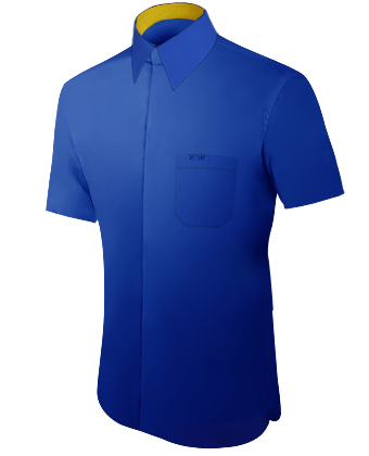 Chemises Slim Fit Homme with French Collar 1 Button