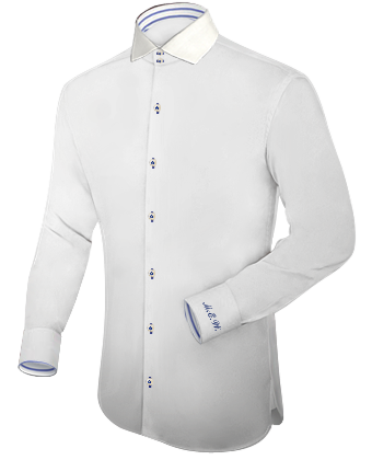 Chemises Sur Mesure En Ligne with Italian Collar 2 Button