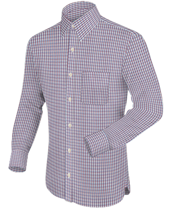 Chemises Sur Mesure Lyon with French Collar 1 Button