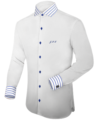 Chemises Sur Mesure Internet with Italian Collar 1 Button