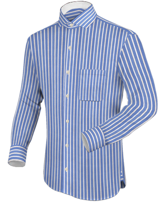 Col De Chemise Personnalise with Italian Collar 1 Button