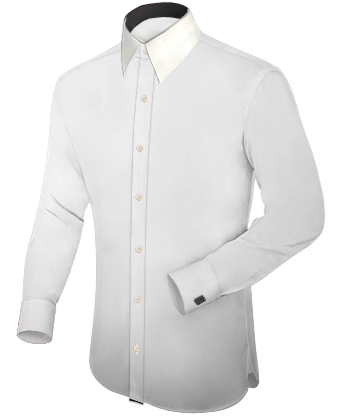 Cration De Chemise with French Collar 1 Button