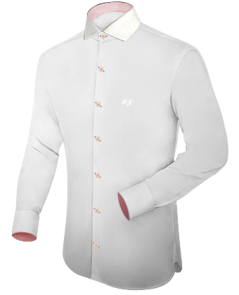 Crer Sa Chemise Sur Internet with Italian Collar 1 Button