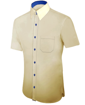Dessin De Chemise with French Collar 2 Button