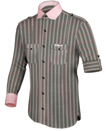 Dress Shirt Slim Fit with Modern Collar