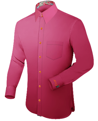 Grande Taille Homme Chemise Italienne with French Collar 2 Button