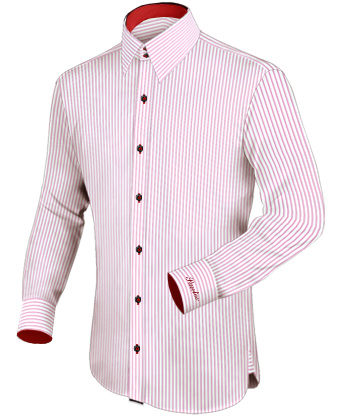 Homme Chemisette Grande Taille with French Collar 2 Button