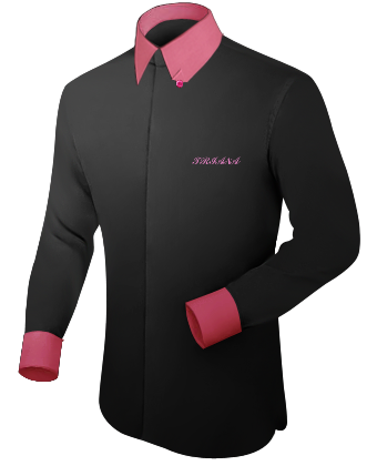 Mode Chemise Hommes Simple with Hidden Button