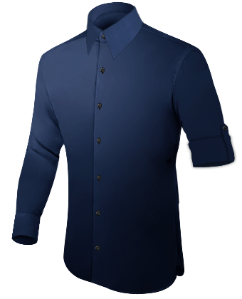 Slim Fit Shirts with French Collar 1 Button