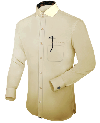 Solde Chemise Sur Mesure with Italian Collar 2 Button