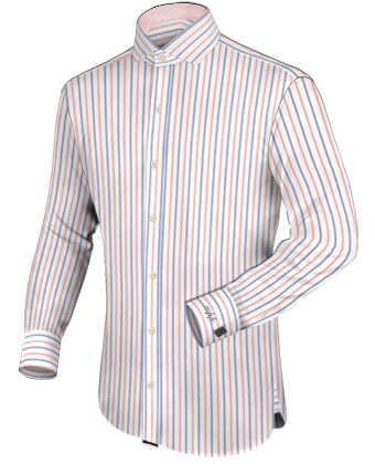 Soldes Chemise Homme Coton with Italian Collar 1 Button