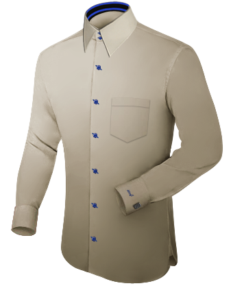 Vente Chemises Sur Mesure En Ligne with French Collar 2 Button