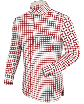 Chemise Rouge with French Collar 1 Button