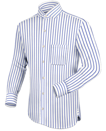 Chemise à�pois Homme with Modern Collar