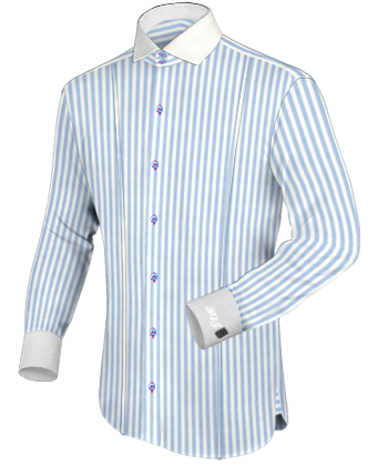 Chemise En Soie Homme with Italian Collar 2 Button