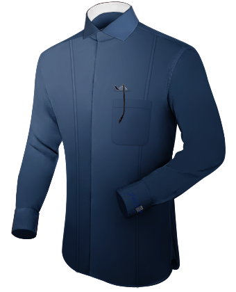 Chemise Lin with Italian Collar 2 Button