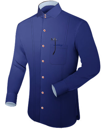 Chemise Sur Mesure En Ligne with Italian Collar 2 Button