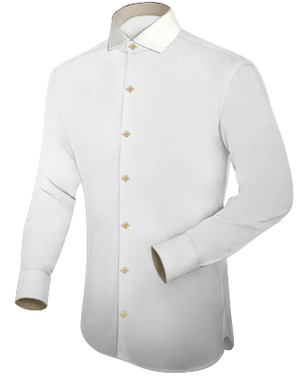 Chemise Slim Fit with Italian Collar 1 Button