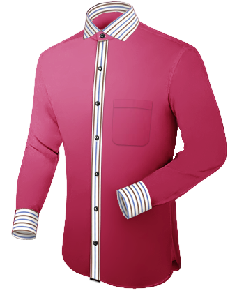 Site Chemise Sur Mesure with Italian Collar 1 Button
