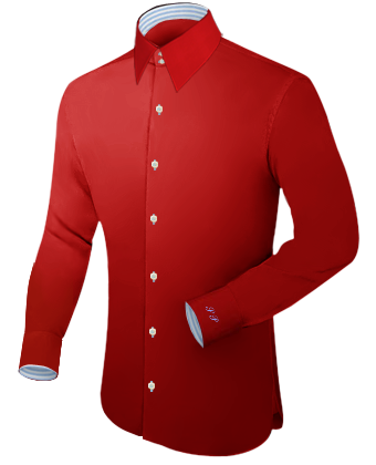 Cadeau Chemise Sur Mesure with Italian Collar 1 Button