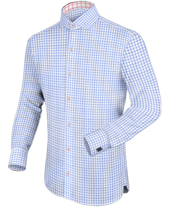 Chemise Longue Blanche with Italian Collar 1 Button