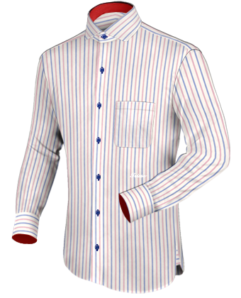 Chemise Hawaienne Pas Chere with Italian Collar 1 Button
