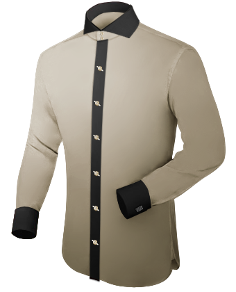 Chemise Mode with Cut Away 2 Button