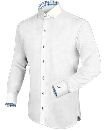Chemise Satin Homme with Italian Collar 1 Button
