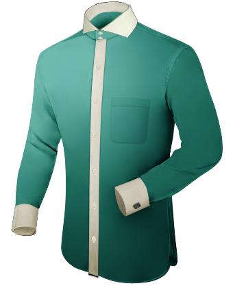 Chemise Coton with Cut Away 2 Button