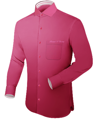 Chemise De Marque Pas Cher with Italian Collar 1 Button