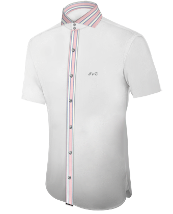Chemise Col Italien with Italian Collar 1 Button