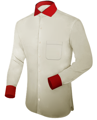 Chemise Blanche Garcon with Cut Away 2 Button