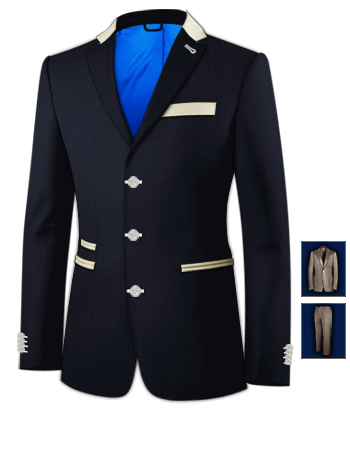 Costume Homme Outlet with 3 Buttons, Single Breasted