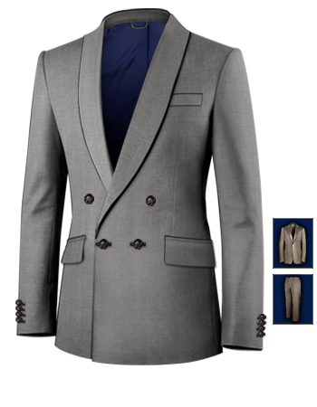 Costumes Coupe Classique with 4 Buttons, Double Breasted (1 To Close)