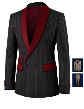 Costume Discount Lyon with 4 Buttons, Double Breasted (1 To Close)