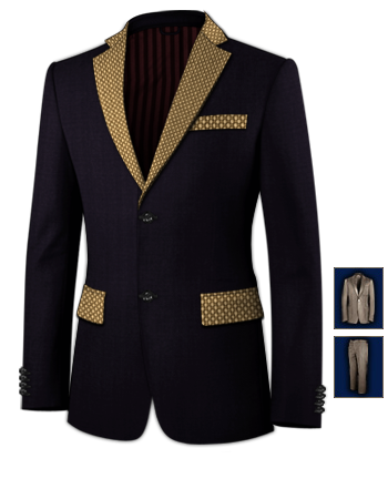 Costume Italien Mariage with 2 Buttons, Single Breasted