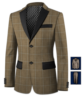 Costume Garcon with 2 Buttons, Single Breasted