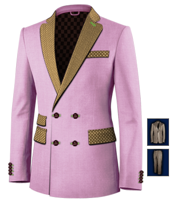 Vente Costume De Marque with 4 Buttons,double Breasted (2 To Close)