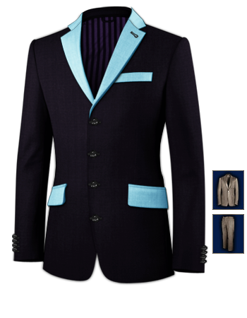 Costume Made Italia with 4 Buttons, Single Breasted