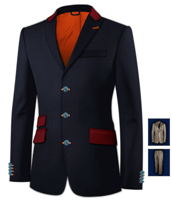 Costumes Hommes Mariage Pas Cher with 3 Buttons, Single Breasted