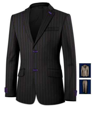 Costume Hommes D ét� with 2 Buttons, Single Breasted