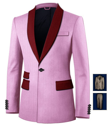 Costume Rennes with 1 Button, Single Breasted