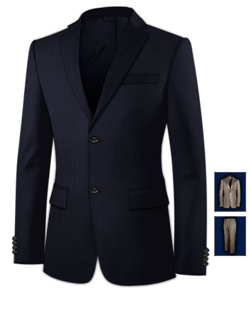 Grenoble Costumes Homme with 2 Buttons, Single Breasted