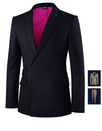 Costume Sur Mesure 250 with 2 Buttons, Single Breasted