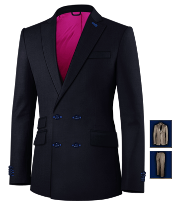 Costume Homme Mode 2011 Mariage with 4 Buttons,double Breasted (2 To Close)