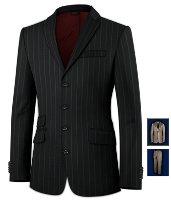 Costume Sur Mesure Atelier Priv� with 4 Buttons, Single Breasted