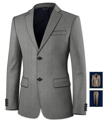 Costume Homme Lyon 1er with 2 Buttons, Single Breasted