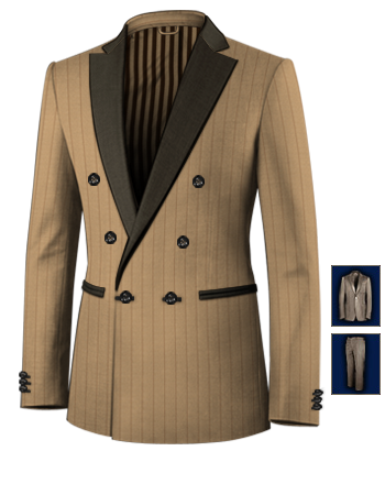Taille Costume Correspondance with 6 Buttons, Double Breasted (1 To Close)