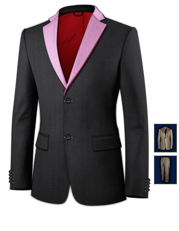 Meilleurs Costumes Rouen with 2 Buttons, Single Breasted
